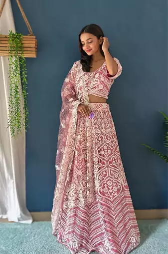 Designer Bollywood Style Wedding Wear Lehenga Choli