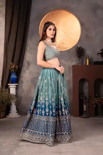 Designer Bollywood Style Wedding Wear Lehenga Choli