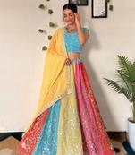 Designer Bollywood Style Wedding Wear Lehenga Choli