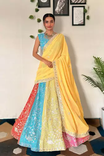 Designer Bollywood Style Wedding Wear Lehenga Choli