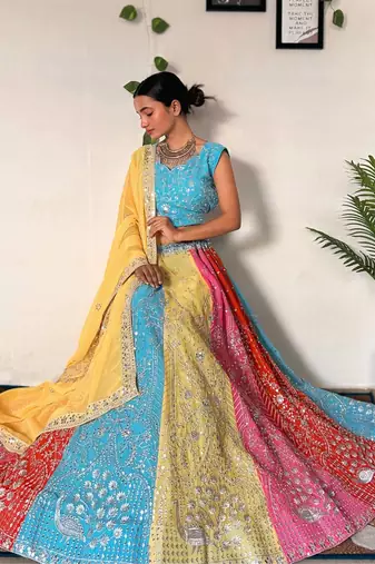 Designer Bollywood Style Wedding Wear Lehenga Choli