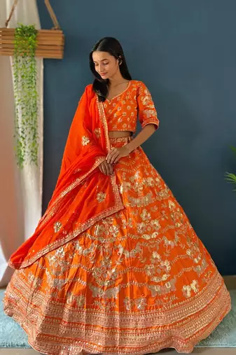 Designer Bollywood Style Wedding Wear Lehenga Choli