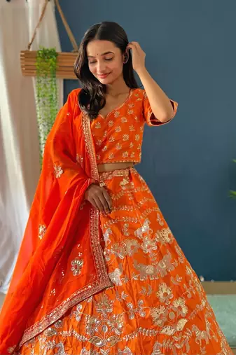 Designer Bollywood Style Wedding Wear Lehenga Choli