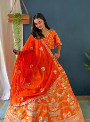 Designer Bollywood Style Wedding Wear Lehenga Choli 4