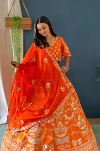 Designer Bollywood Style Wedding Wear Lehenga Choli