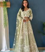 Designer Pista Bollywood Style Bridal Lehenga Choli