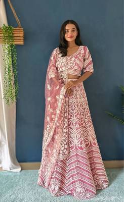 Designer Bollywood Style Wedding Wear Lehenga Choli 1