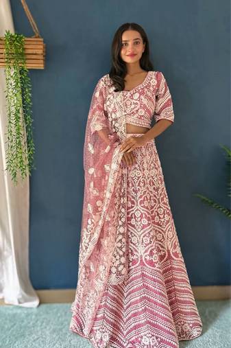 Designer Bollywood Style Wedding Wear Lehenga Choli