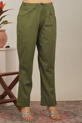 Green floral printed aline kurta pant with dupatta set 5