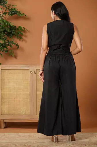  cotton silk festive waistcoat co-ord set with attached cotton lining