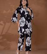  cotton black printed co-ord set