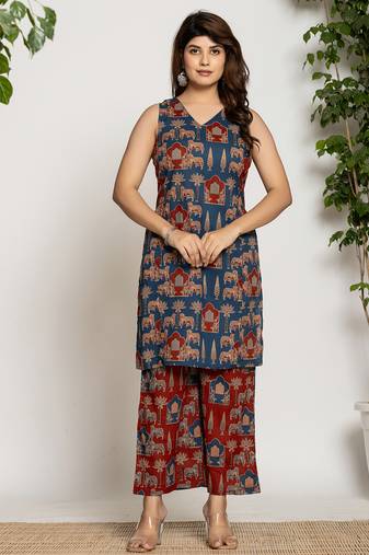  cotton cleeveless co-ord set