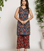  cotton cleeveless co-ord set