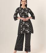  black pure cotton co-ord set