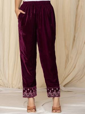  purplepurple embroidered velvet co-ord set 5