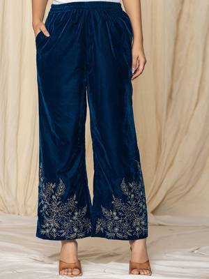  bue zari work velvet co-ord set 5