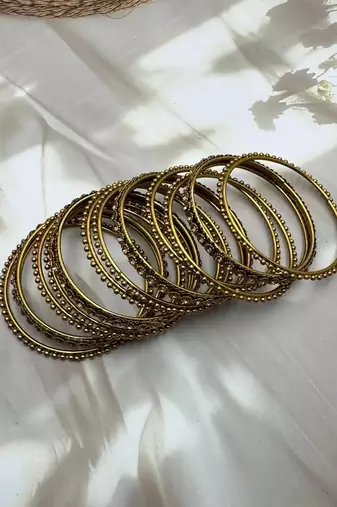 Partywear gold plated stone bangle set indian bangle set wedding jewelry, bridal bangle set, bridesmaid hand bracelet