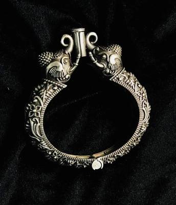 Elephant kada bracelet, silver look alike bangle oxidised bracelet, sla kada, antique bracelet, indian oxidised 5