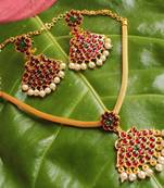 Gorgeous Traditional Temple Jewel Necklace Set 