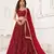 Maroon Heavy Embroidery Net Semi Stitch A Line Lehenga With Blouse