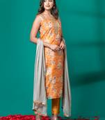 Ruh women's traditional silk blend kurti pant with dupatta