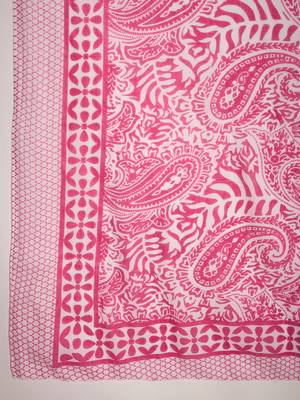 Pink printed cotton round neck kurta sets 5