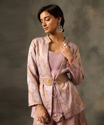 Bahar co-ord set - purple 2