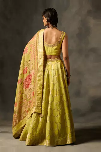 Laya lehenga set with dupatta - green