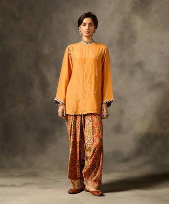 Shai co-ord set - orange 1