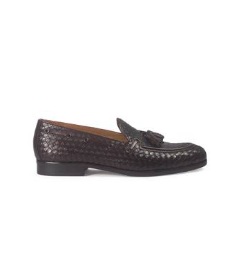 Woven leather tassel slipons 3