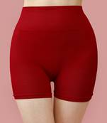 Trendmalls Red Plain Solid Nylon Soft Shape Wear for Women Saree Shape Wear