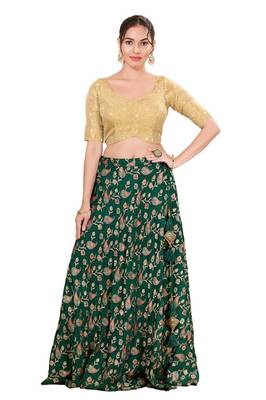 Gold Padded Tissue Sweatheart Neck Blouse 4