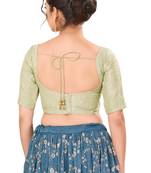 Light Gold Padded Tissue Sweatheart Neck Blouse