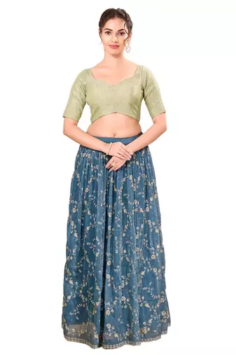 Light Gold Padded Tissue Sweatheart Neck Blouse