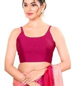 South Pink Padded Brocade Square Neck Blouse