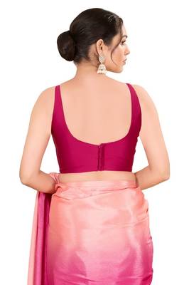 South Pink Padded Brocade Square Neck Blouse 2