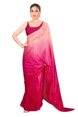 South Pink Padded Brocade Square Neck Blouse 4