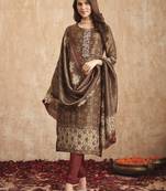 gold tissue shimmer digital printed dress material