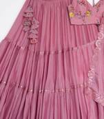 Vichitra Silk Blend pink Embroidered Trendy Lehenga Choli