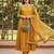 Yellow Silk Blend Zari Embroidered Kurta set