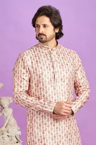 brown digital print  on semi cotton straight kurta churidar without lining fabric