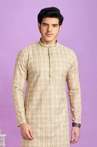 brown digital print  on semi cotton straight kurta churidar without lining fabric