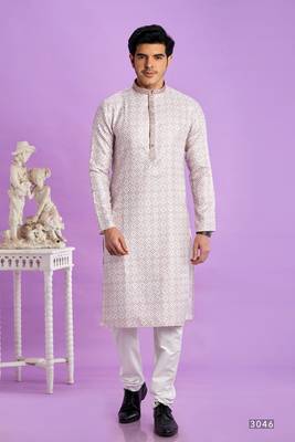 dark pink  digital print  on semi cotton straight kurta churidar without lining fabric 1