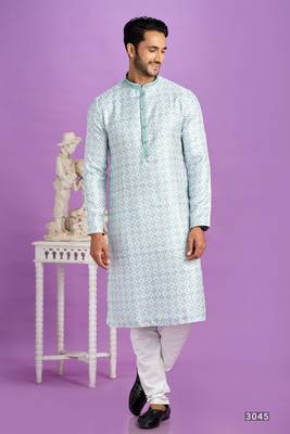 teal green digital print  on semi cotton straight kurta churidar without lining fabric 1