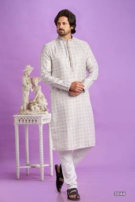 brown digital print  on semi cotton straight kurta churidar without lining fabric 1