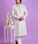 Brown digital print  on semi cotton straight kurta without lining fabric