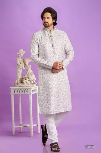 brown digital print  on semi cotton straight kurta churidar without lining fabric