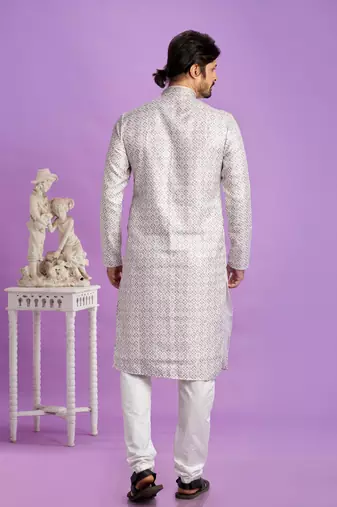 brown digital print  on semi cotton straight kurta churidar without lining fabric