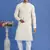 yellow embroidery cotton fabric with digital print straight kurta pajama for men
