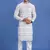 multi colour pink/blue  embroidery cotton fabric with digital print straight kurta pajama for men